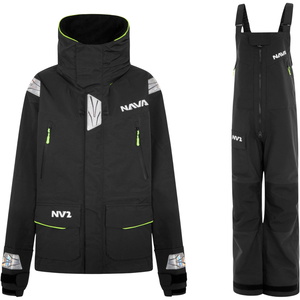 2026 Nava Performance Mujer Traje De Vela Con Chaqueta Y Pantalones NV2 NAVAWJATCS - Black
